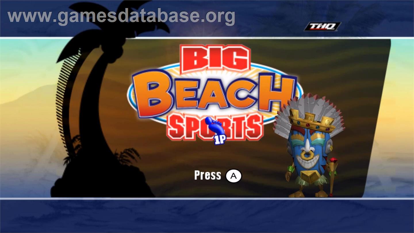 Big Beach Sports - Nintendo Wii - Artwork - Title Screen