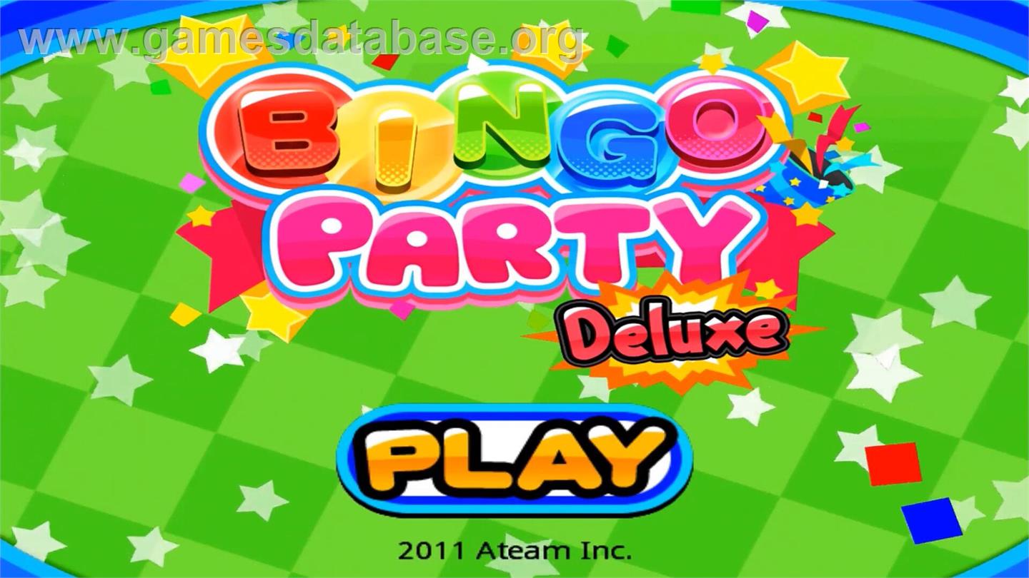 Bingo Party Deluxe - Nintendo Wii - Artwork - Title Screen
