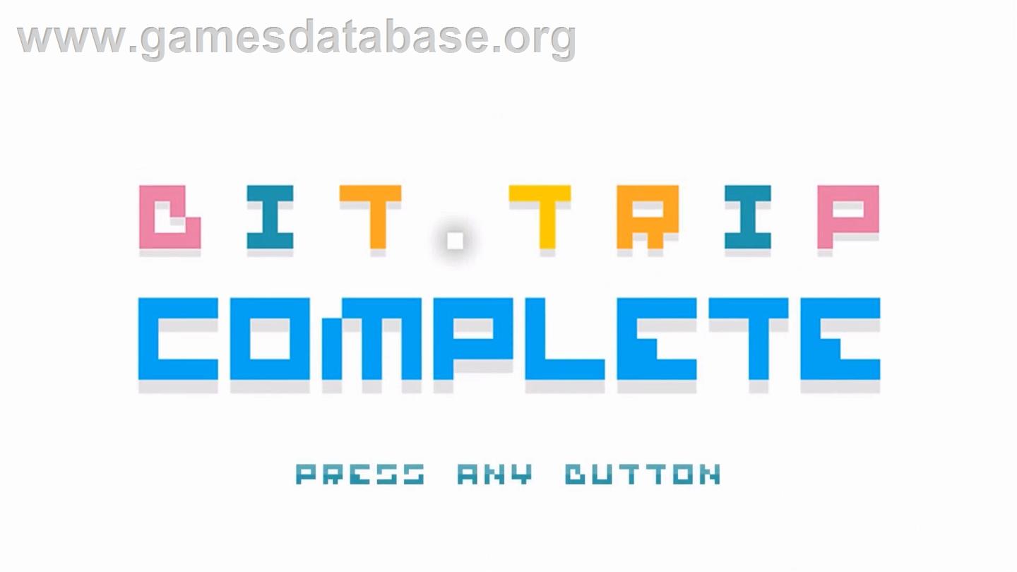 Bit.trip Complete - Nintendo Wii - Artwork - Title Screen