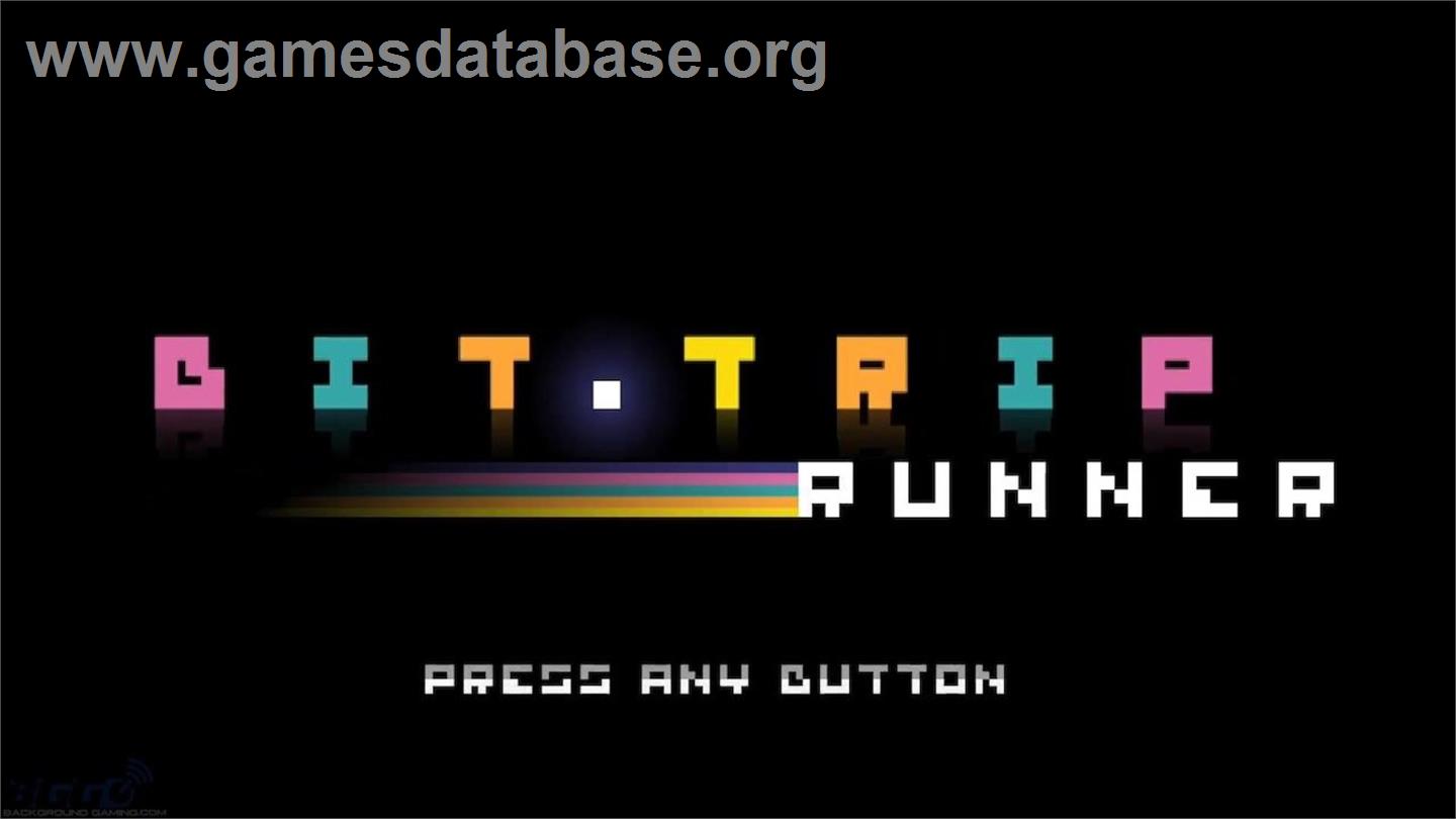 Bit.trip Runner - Nintendo Wii - Artwork - Title Screen