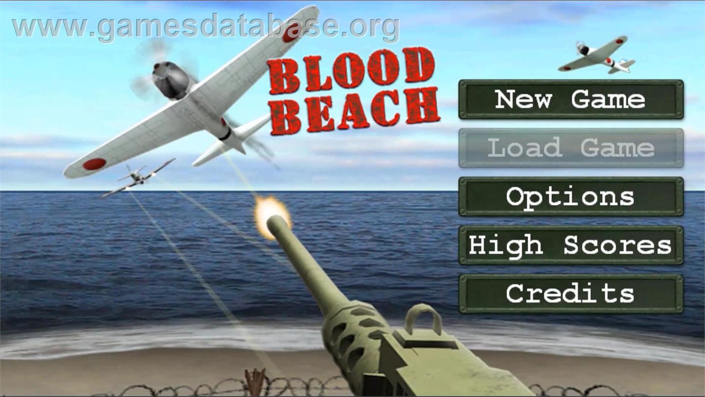 Blood Beach - Nintendo Wii - Artwork - Title Screen