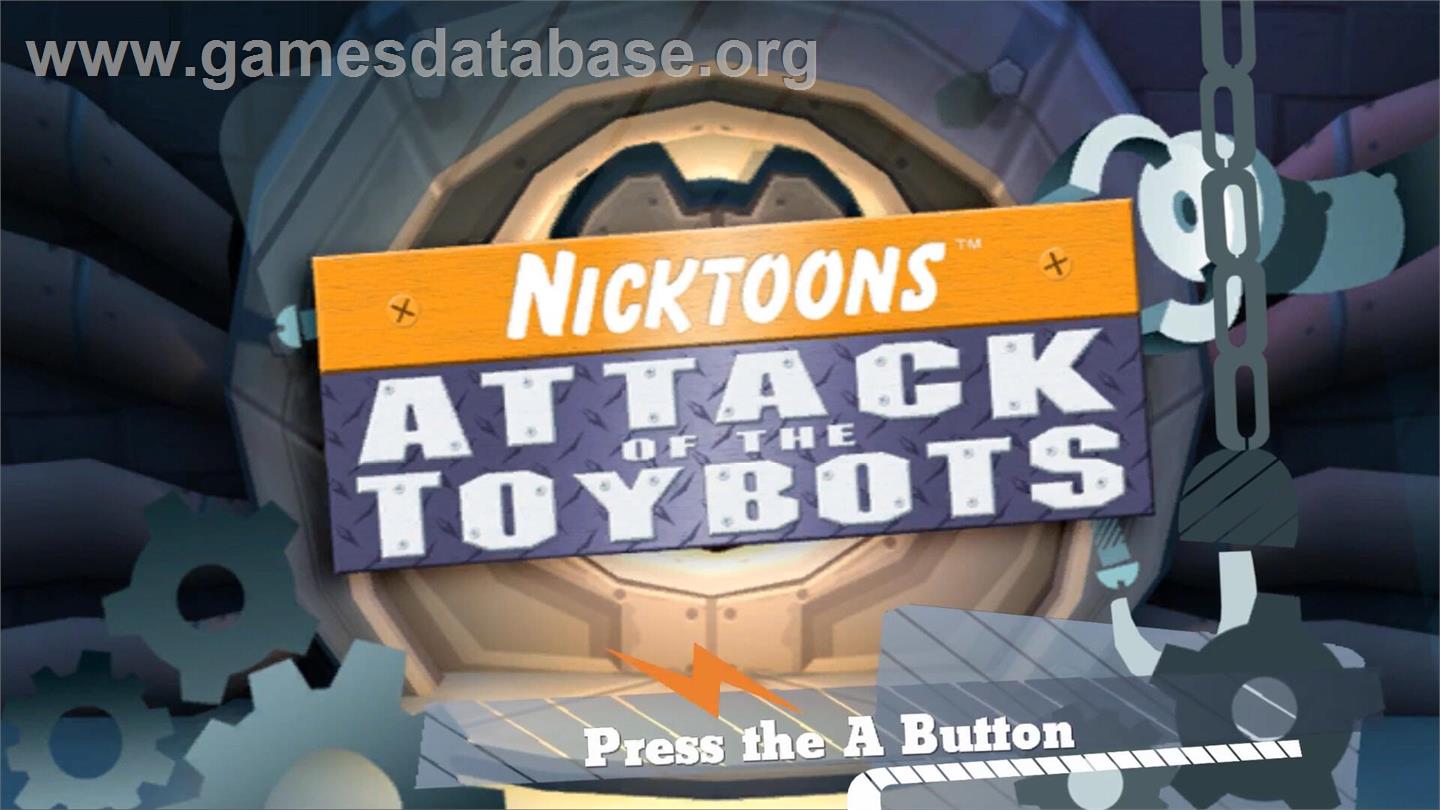 Bob L'eponge Et Ses Amis - Contre Les Robots-jouets - Nintendo Wii - Artwork - Title Screen