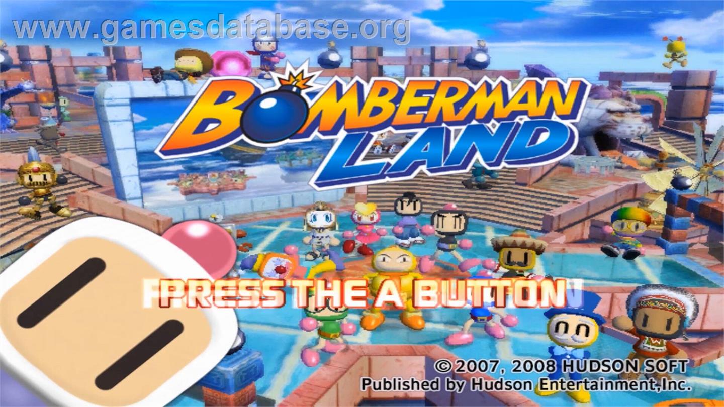 Bomberman Land - Nintendo Wii - Artwork - Title Screen