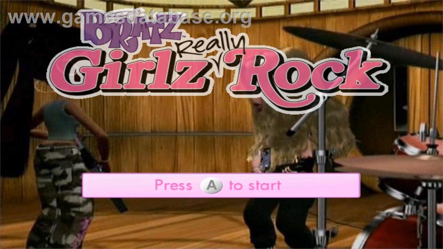 Bratz - Girlz Really Rock - Nintendo Wii - Artwork - Title Screen