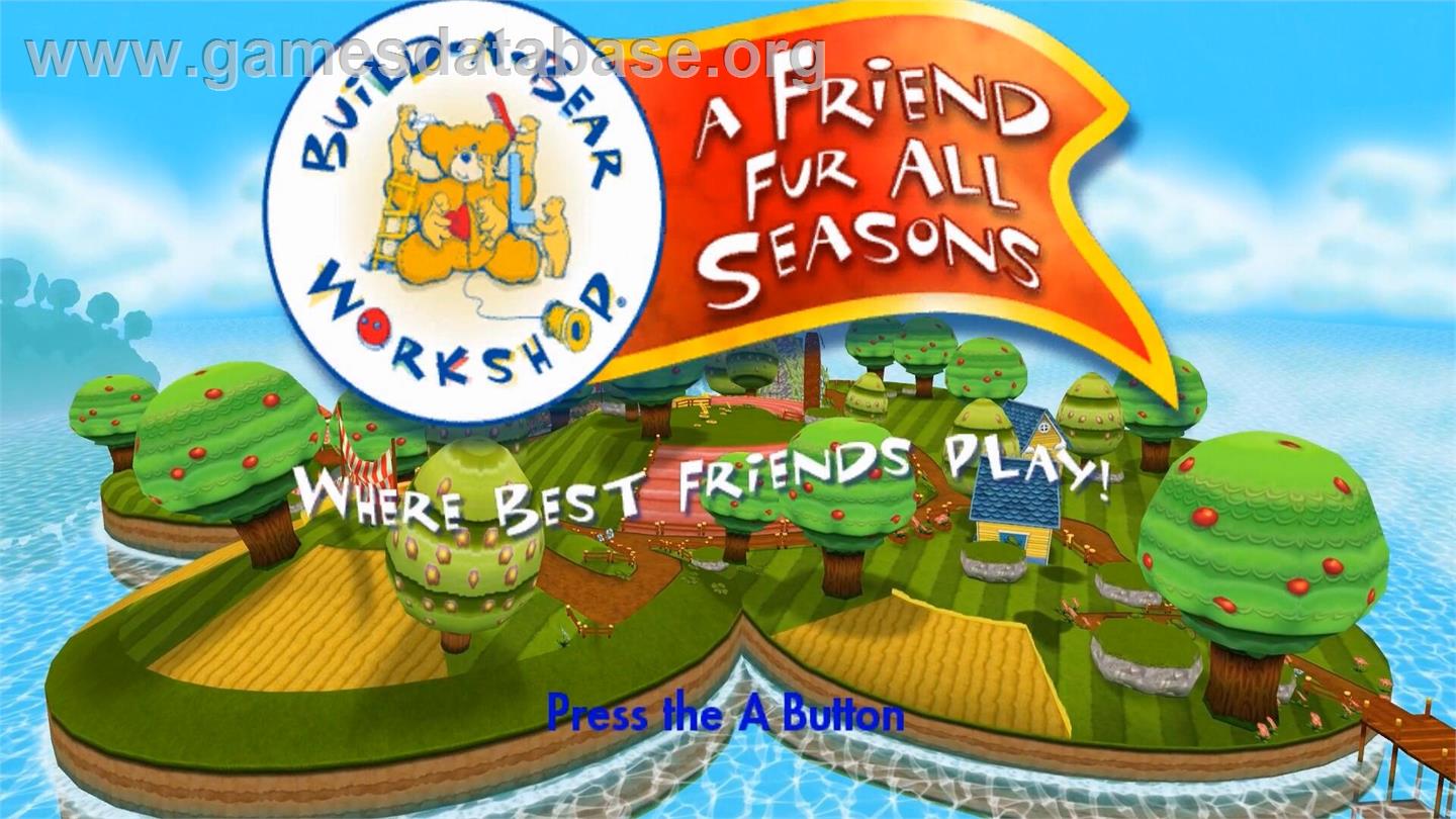 Build-a-bear Workshop - A Friend Fur All Seasons - Nintendo Wii - Artwork - Title Screen