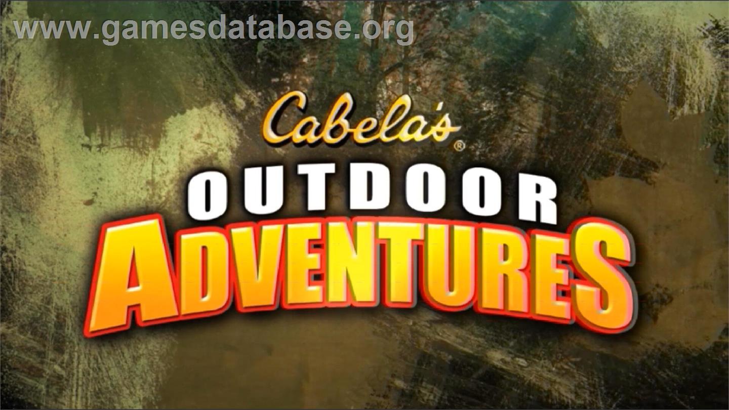 Cabela's Outdoor Adventures - Nintendo Wii - Artwork - Title Screen