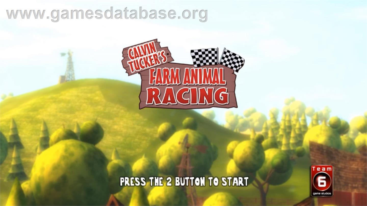Calvin Tucker's Redneck - Farm Animal Racing Tournament - Nintendo Wii - Artwork - Title Screen