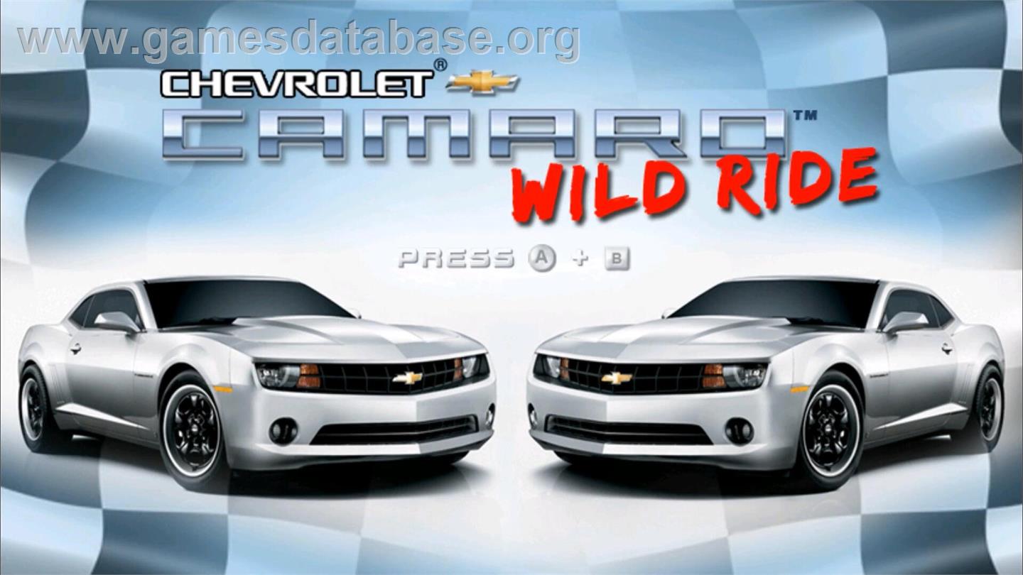 Chevrolet Camaro Wild Ride - Nintendo Wii - Artwork - Title Screen