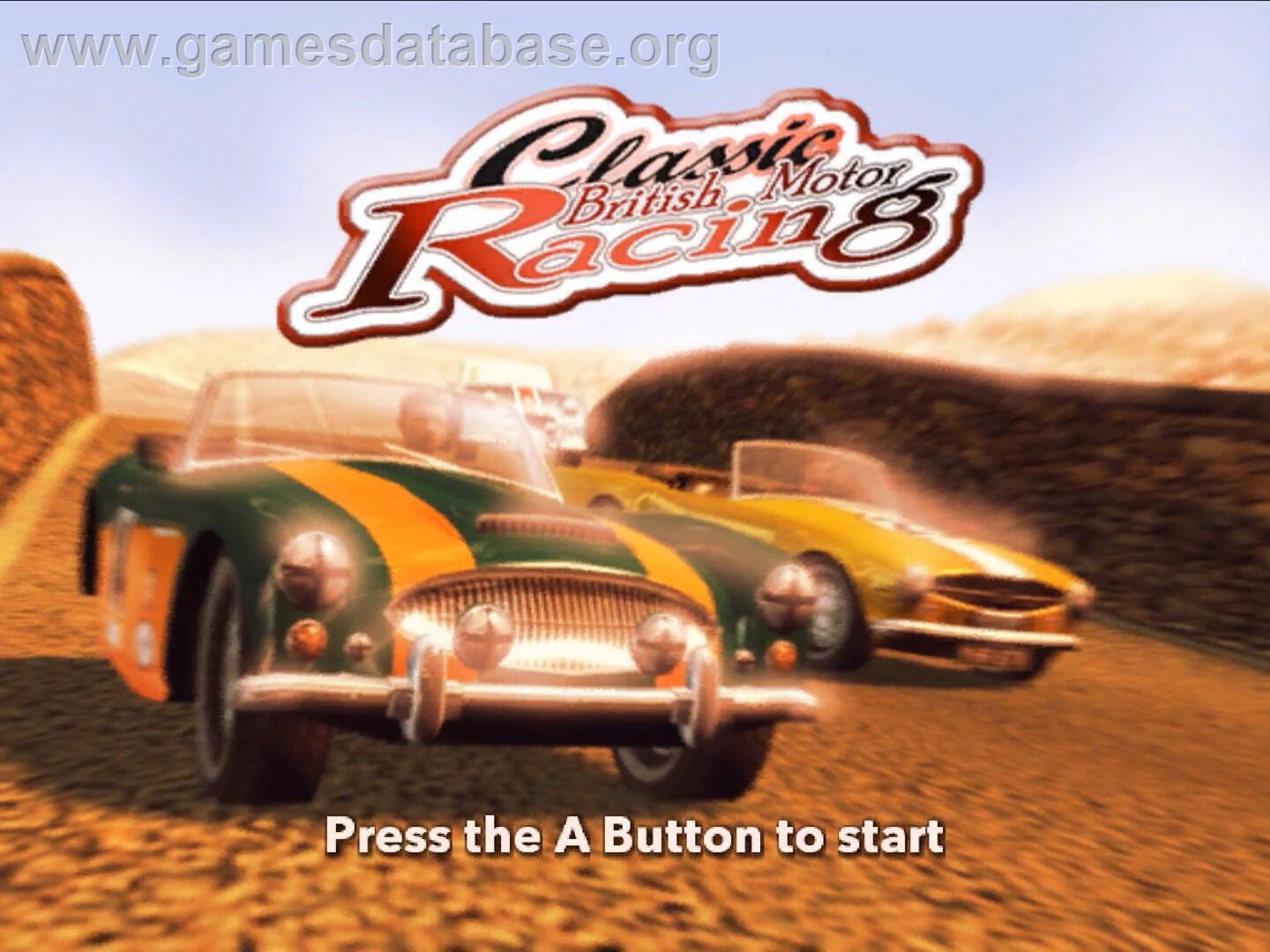 Classic British Motor Racing - Nintendo Wii - Artwork - Title Screen
