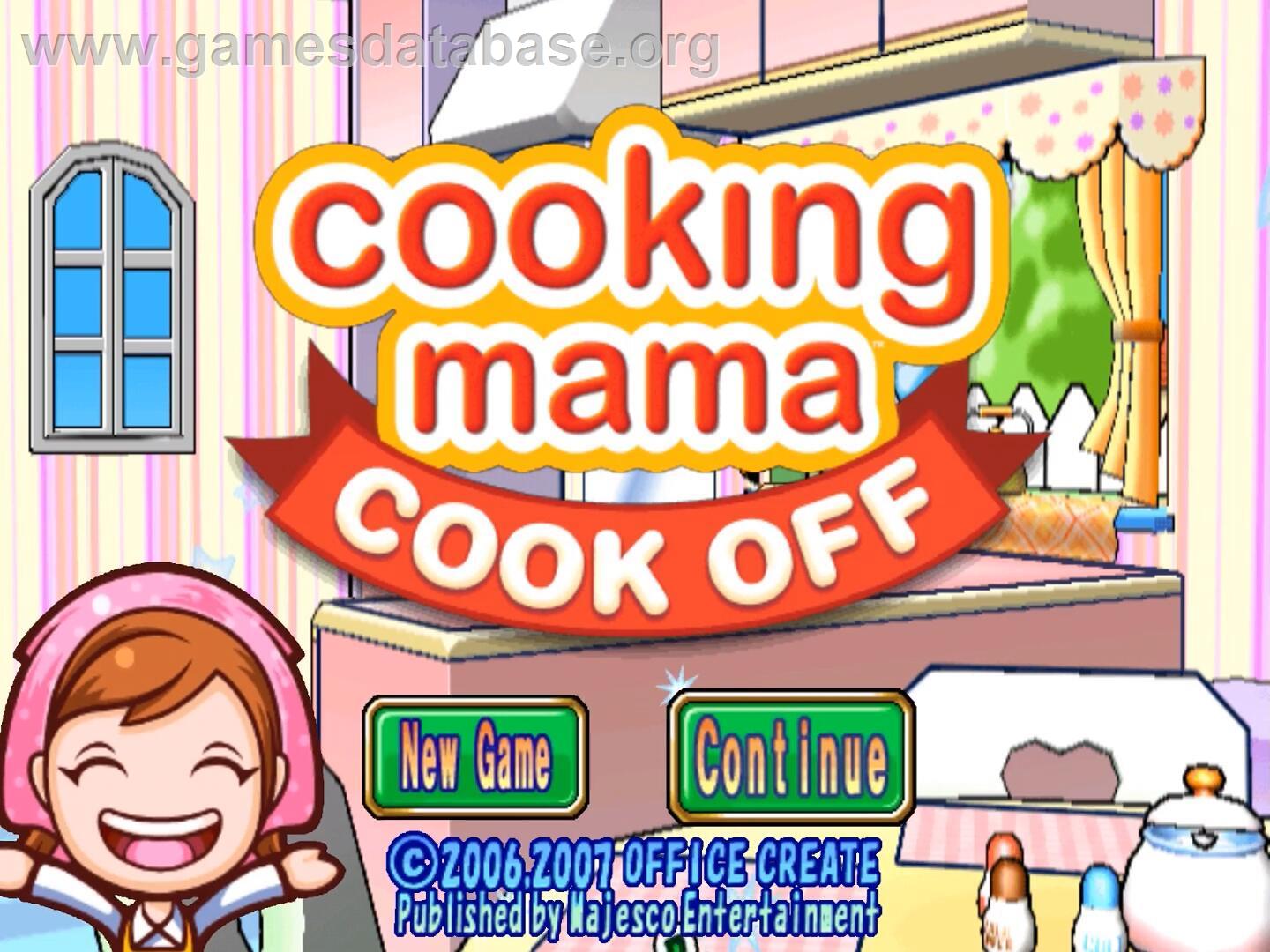 Cooking Mama - Cook Off - Nintendo Wii - Artwork - Title Screen