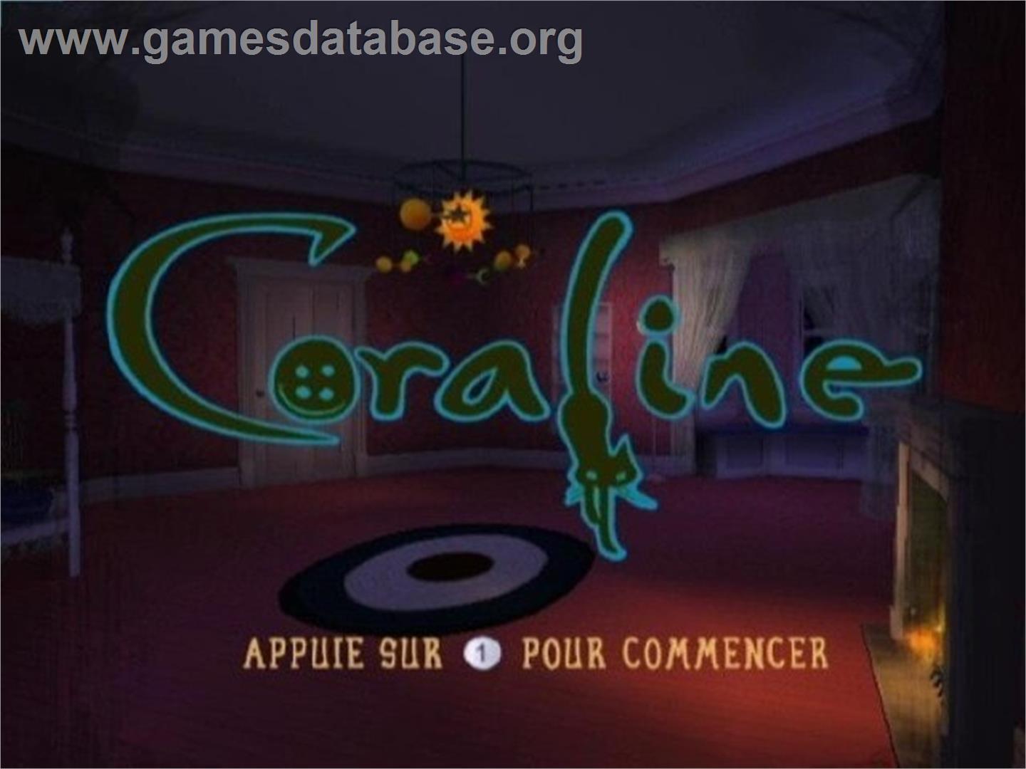 Coraline - Nintendo Wii - Artwork - Title Screen