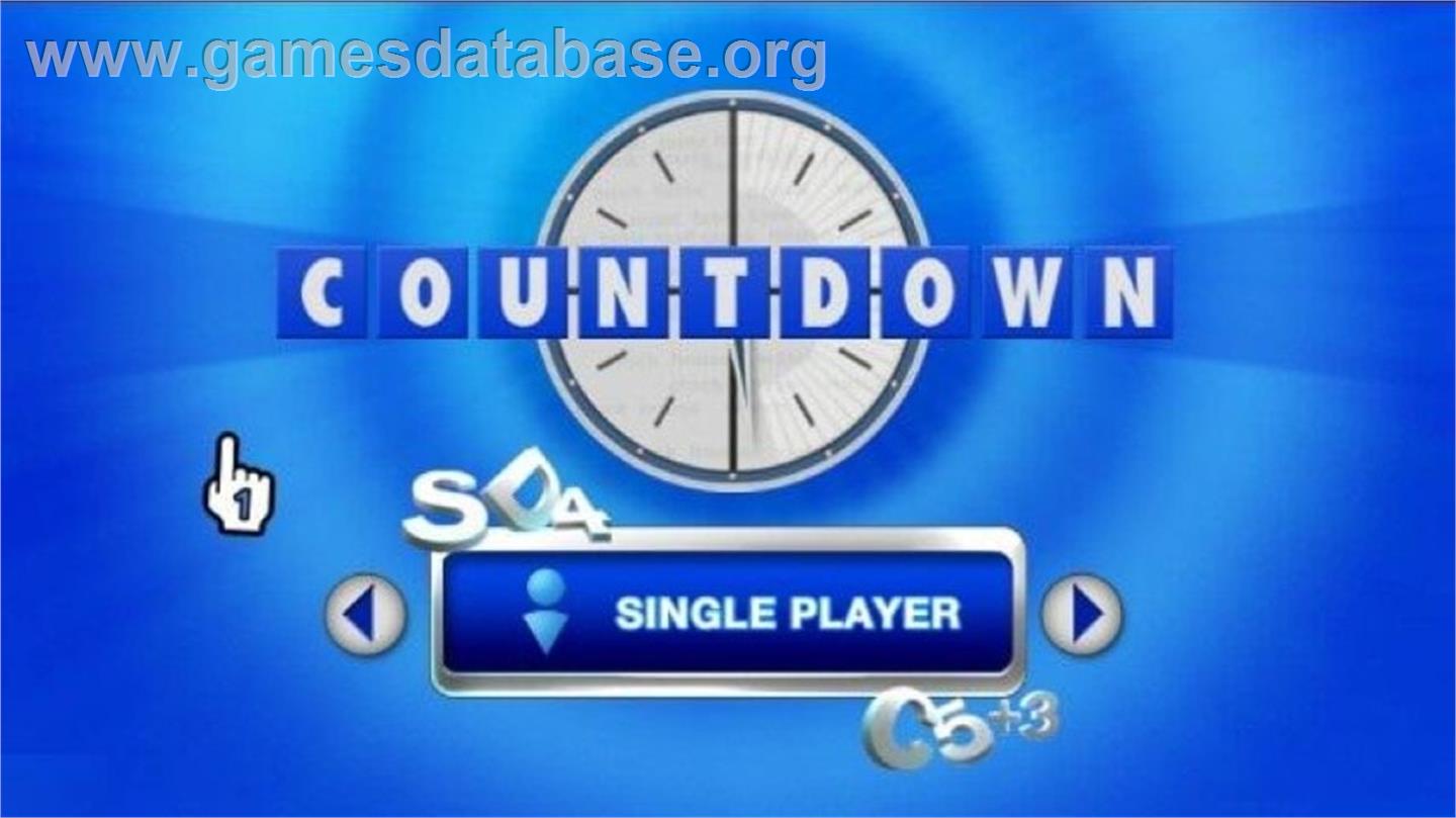 Countdown - The Game - Nintendo Wii - Artwork - Title Screen