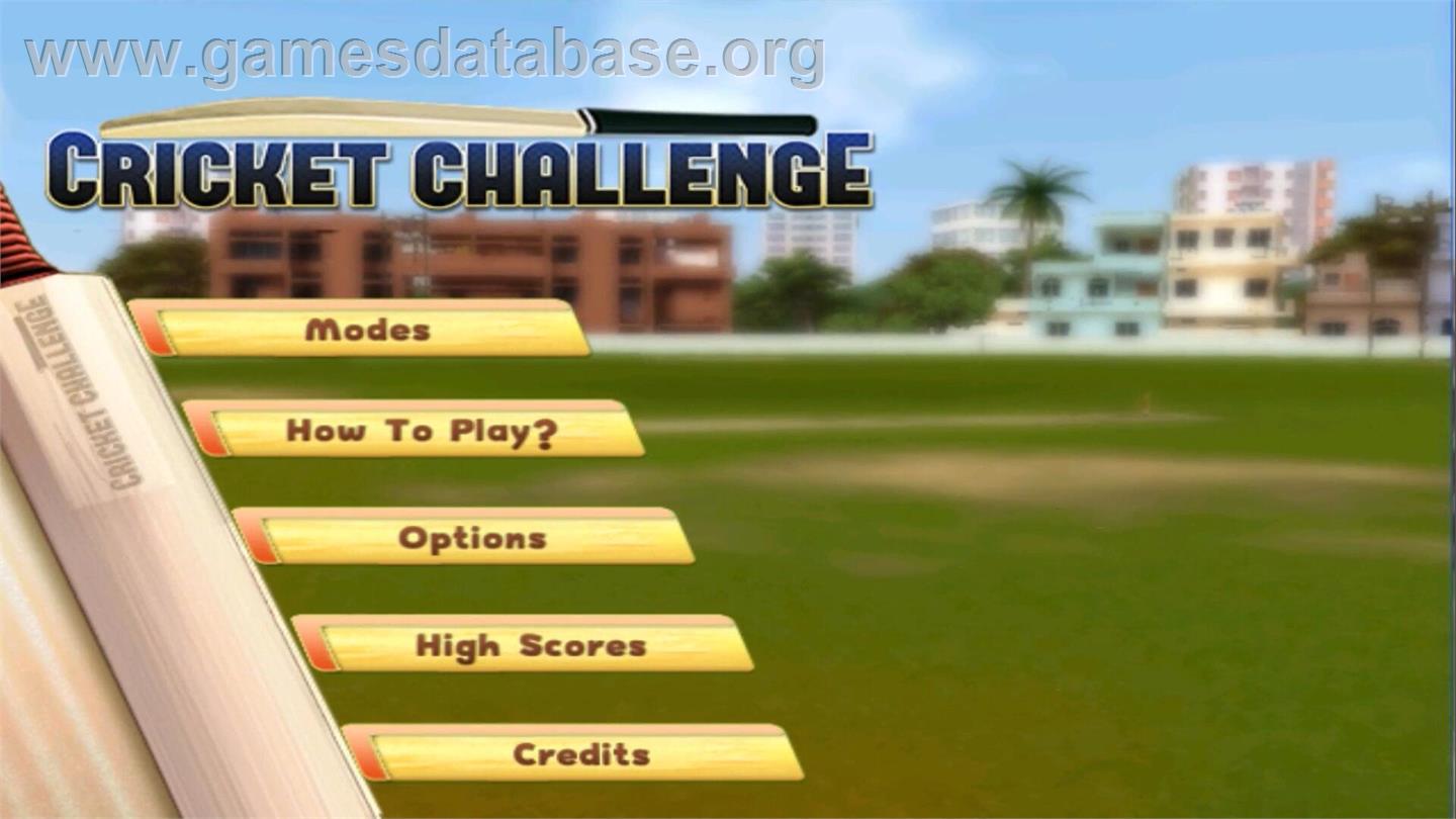 Cricket Challenge - Nintendo Wii - Artwork - Title Screen