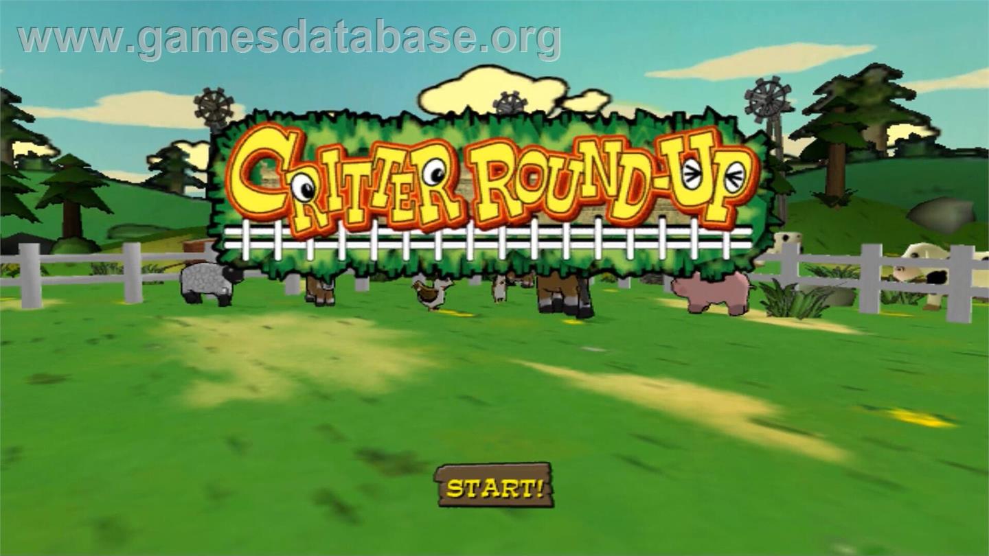 Critter Round-up - Nintendo Wii - Artwork - Title Screen
