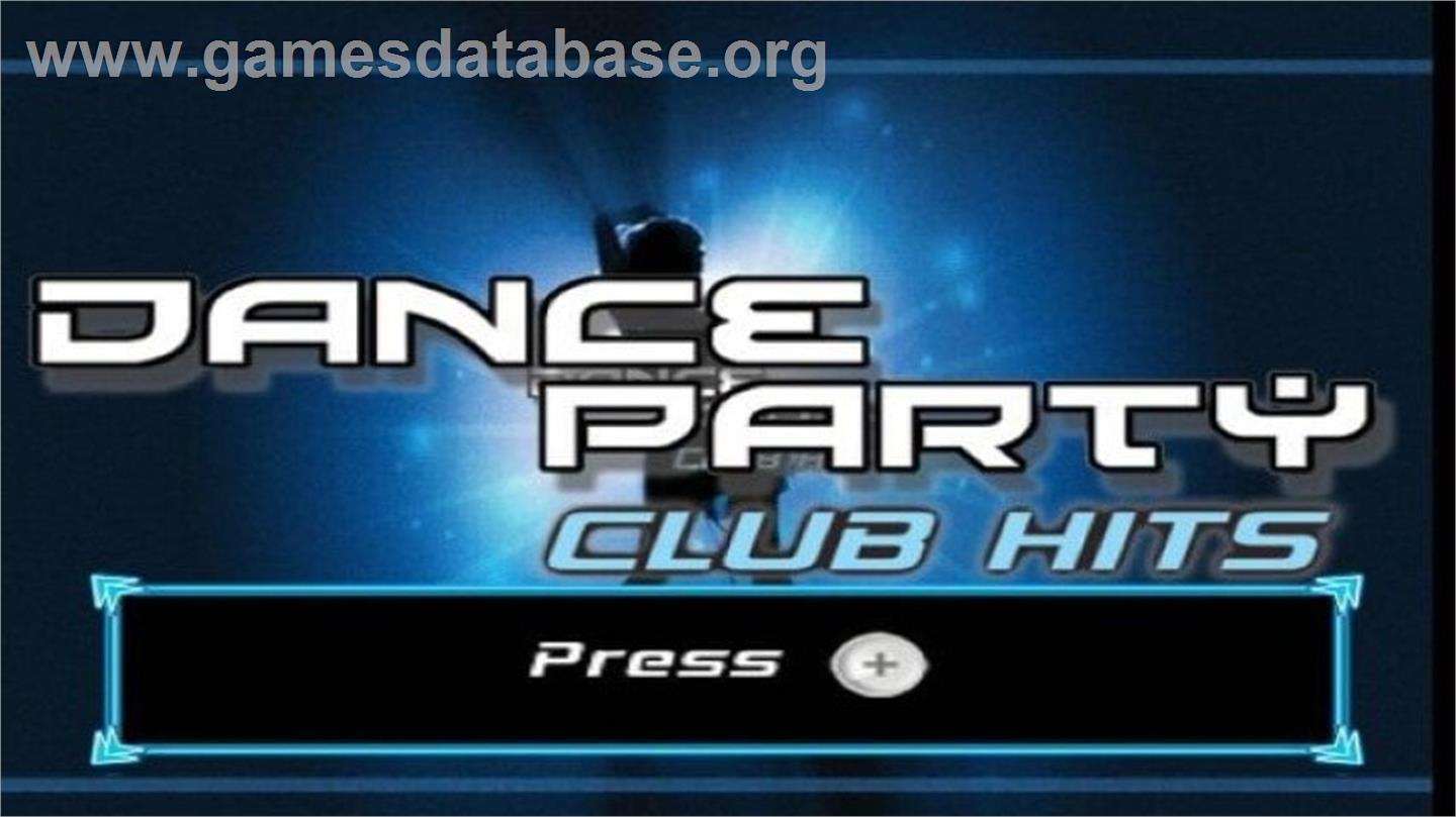Dance Party Club Hits - Nintendo Wii - Artwork - Title Screen