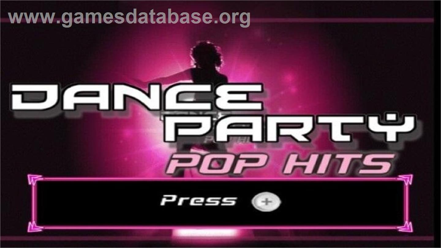 Dance Party Pop Hits - Nintendo Wii - Artwork - Title Screen