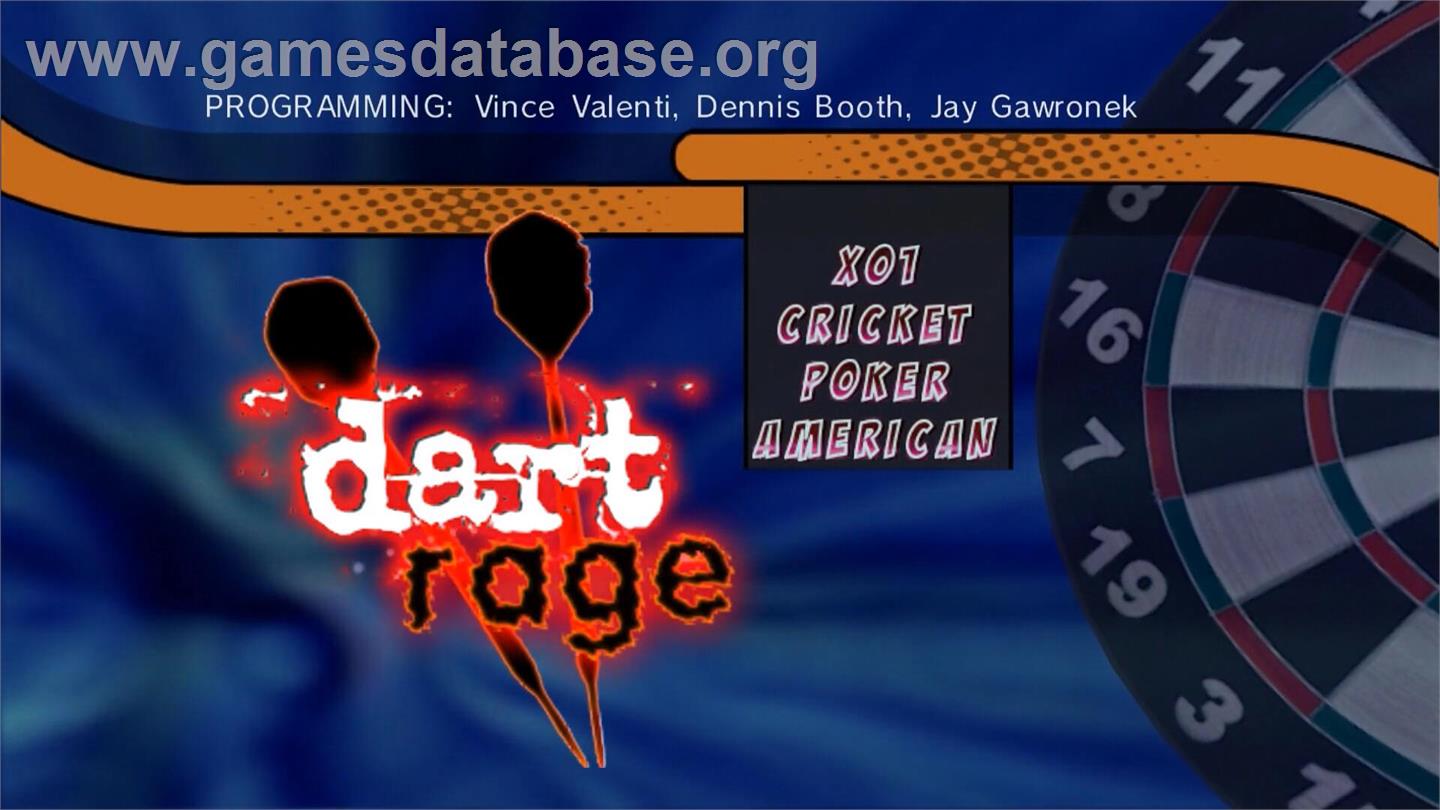 Dart Rage - Nintendo Wii - Artwork - Title Screen