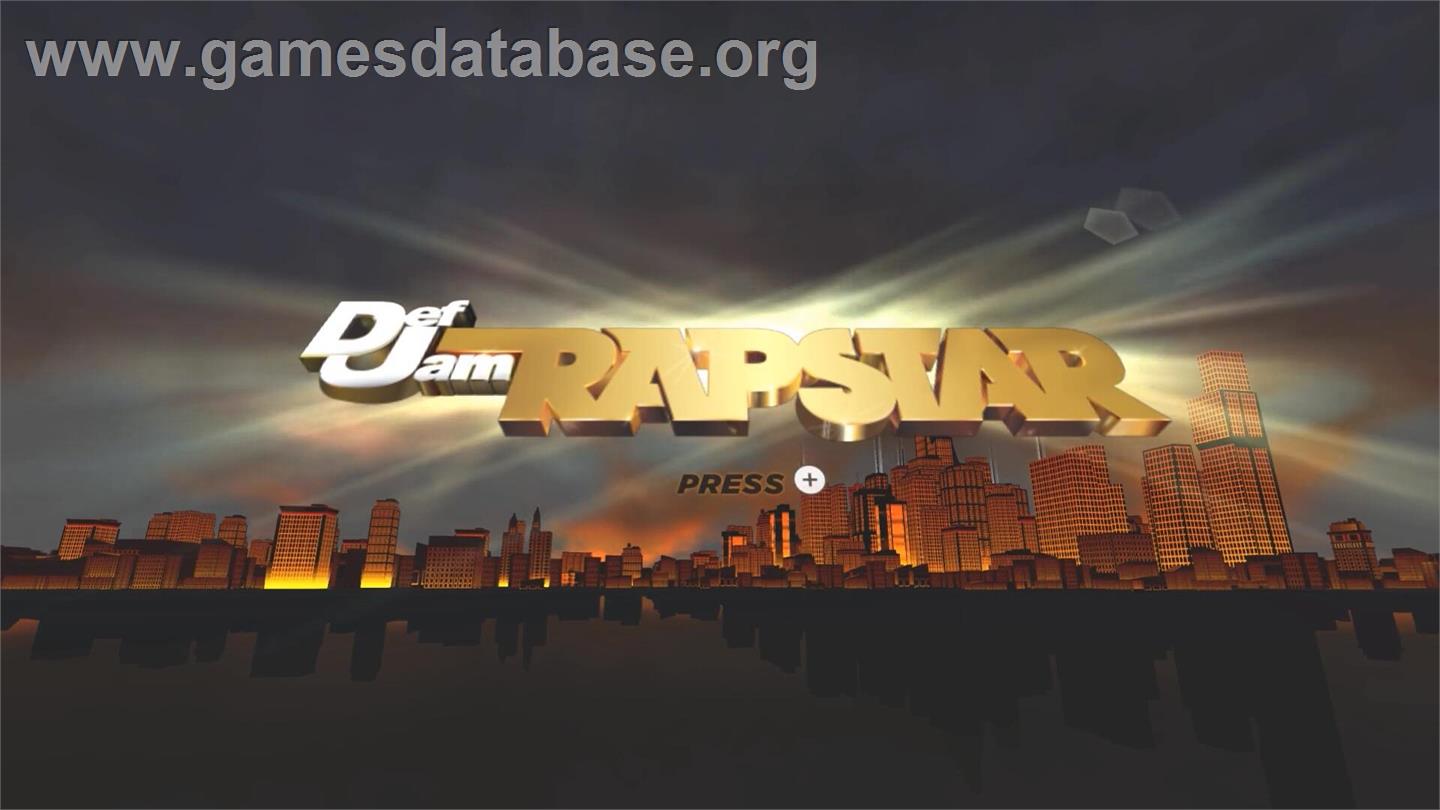 Def Jam Rapstar - Nintendo Wii - Artwork - Title Screen