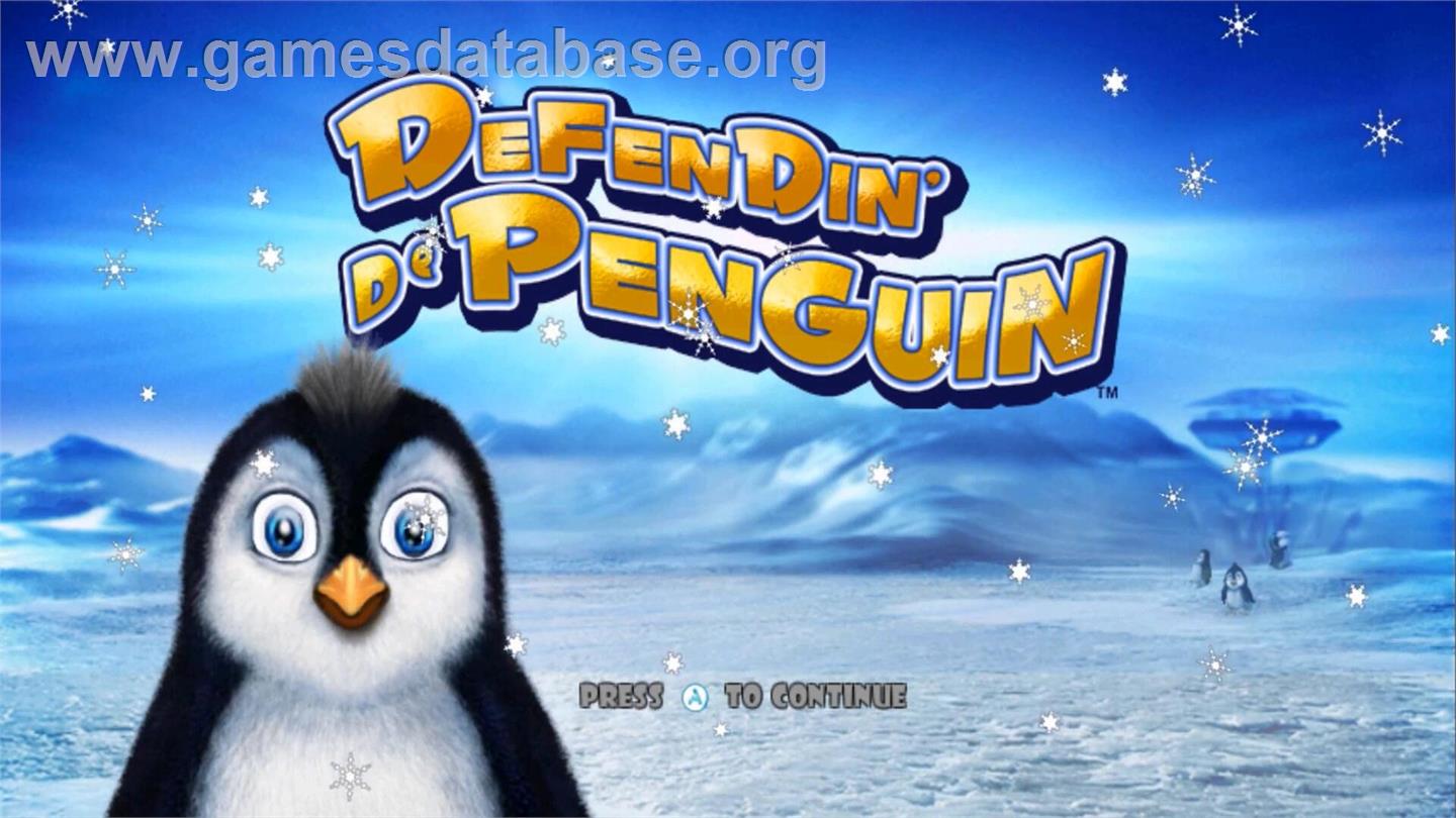 Defendin' De Penguin - Nintendo Wii - Artwork - Title Screen