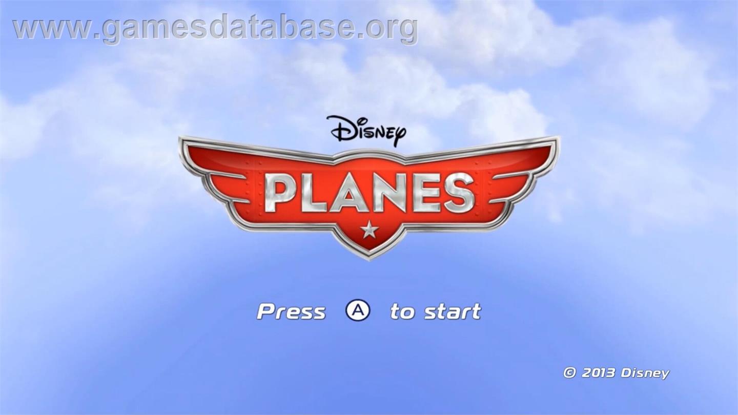 Disney Planes - Nintendo Wii - Artwork - Title Screen