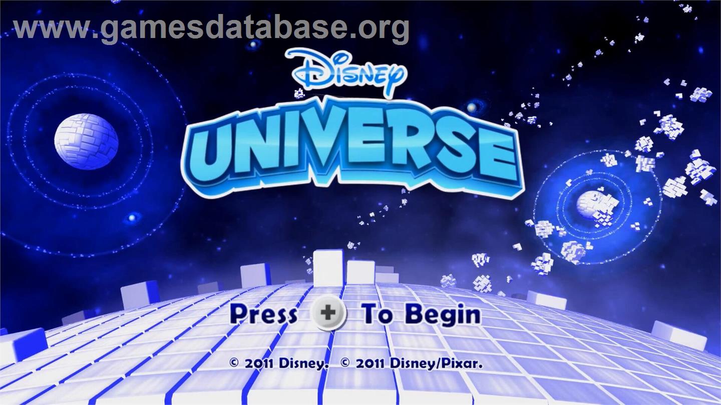 Disney Universe - Nintendo Wii - Artwork - Title Screen