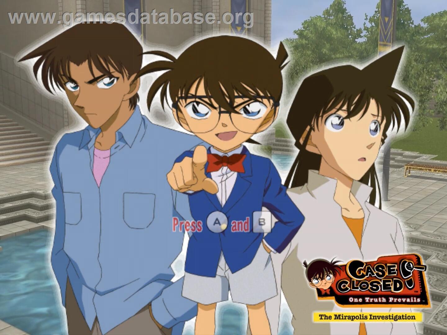 Détective Conan - Enquête À Mirapolis - Nintendo Wii - Artwork - Title Screen
