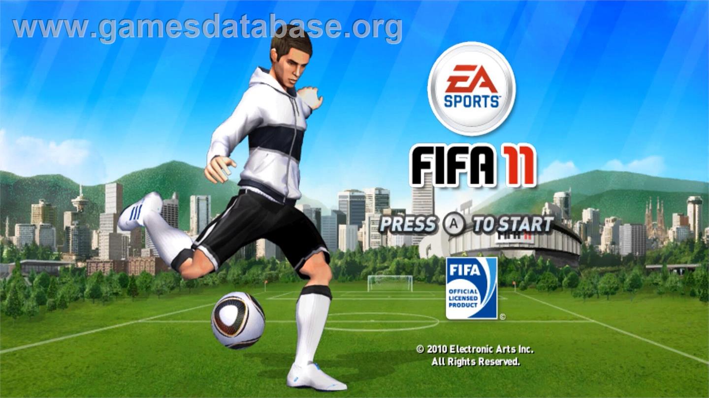 Fifa 11 - Nintendo Wii - Artwork - Title Screen