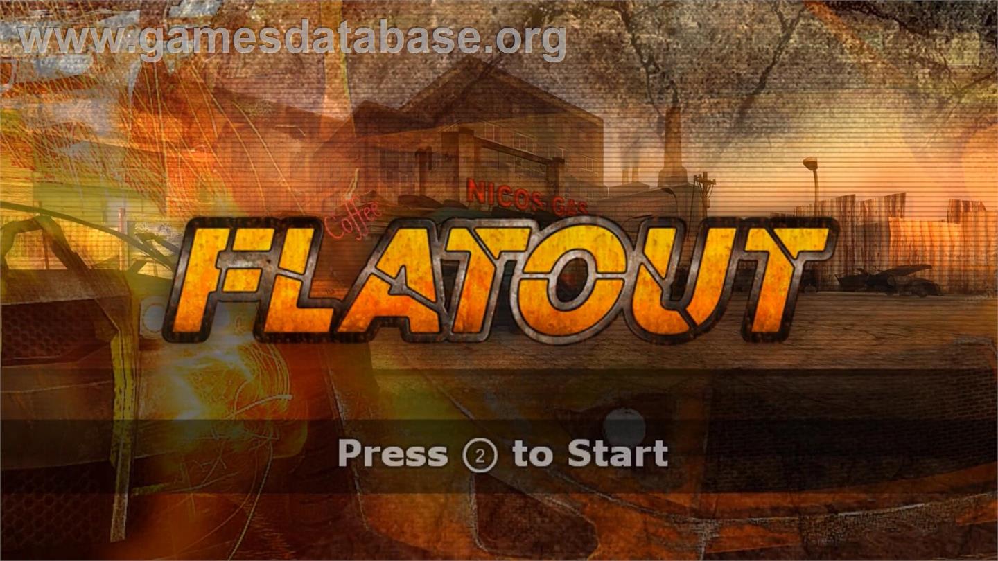 Flatout - Nintendo Wii - Artwork - Title Screen