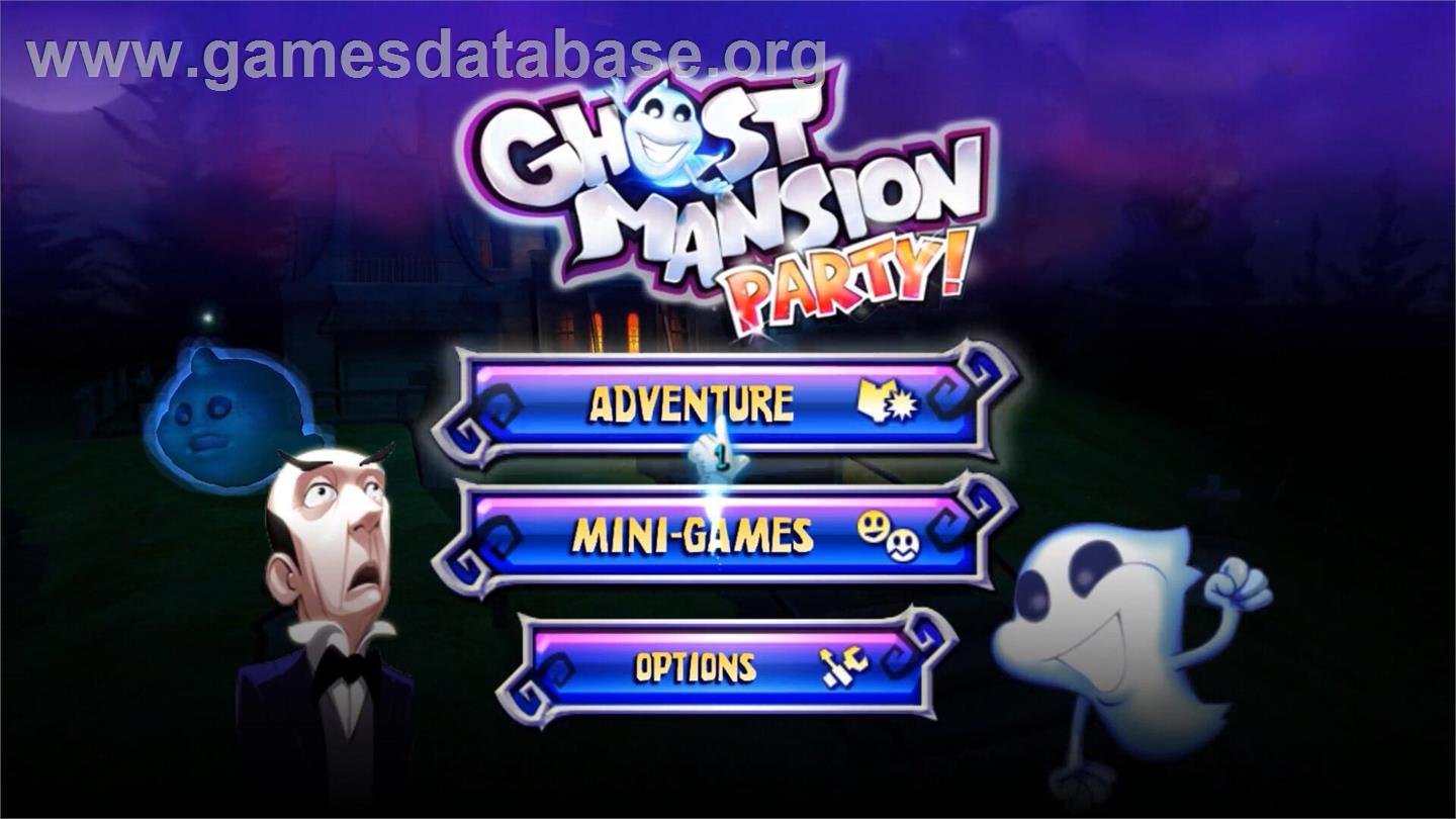Ghost Mansion Party - Nintendo Wii - Artwork - Title Screen