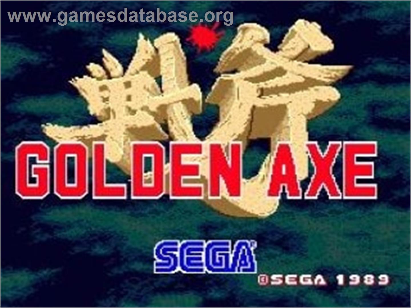 Golden Axe (Arcade) - Nintendo Wii - Artwork - Title Screen