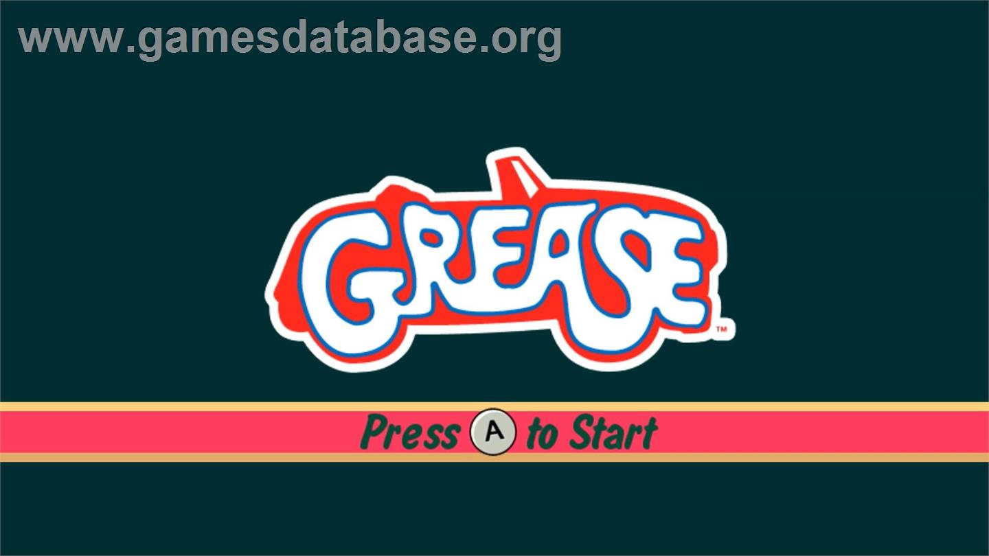 Grease - Le Jeu Vidéo Officiel - Nintendo Wii - Artwork - Title Screen