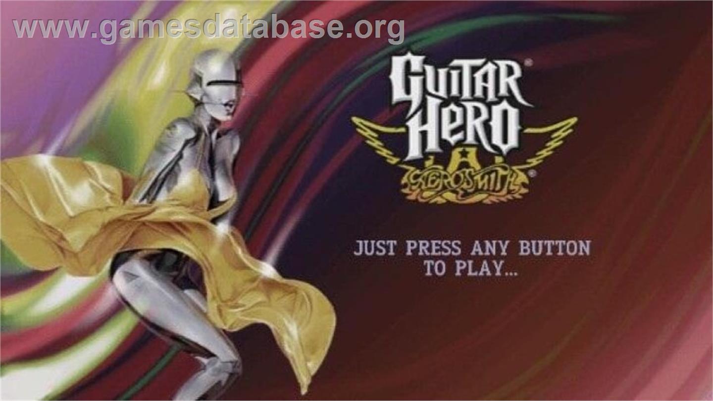Guitar Hero - Aerosmith - Nintendo Wii - Artwork - Title Screen