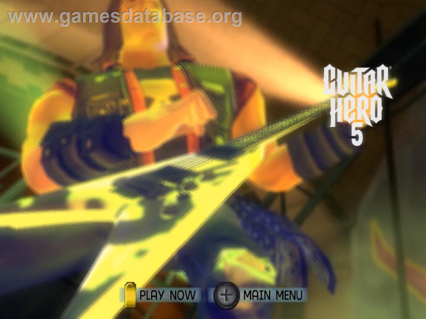 Guitar Hero 5 - Nintendo Wii - Artwork - Title Screen