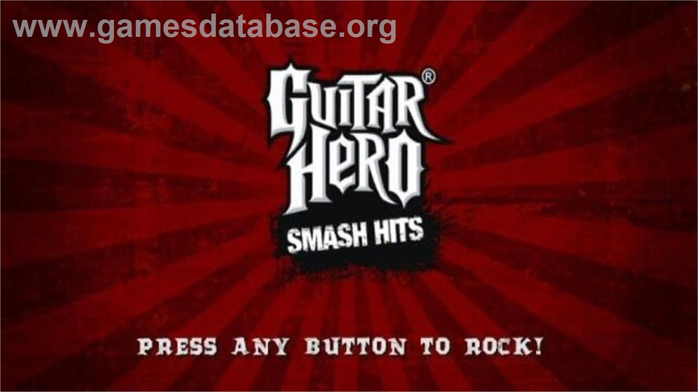 Guitar Hero Greatest Hits - Nintendo Wii - Artwork - Title Screen