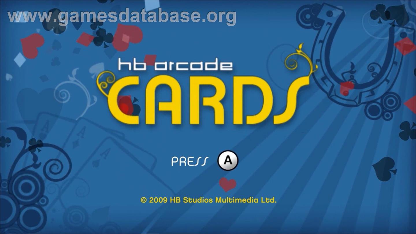 HB Arcade Cards - Nintendo Wii - Artwork - Title Screen