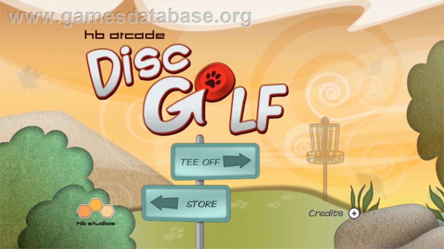 HB Arcade Disc Golf - Nintendo Wii - Artwork - Title Screen