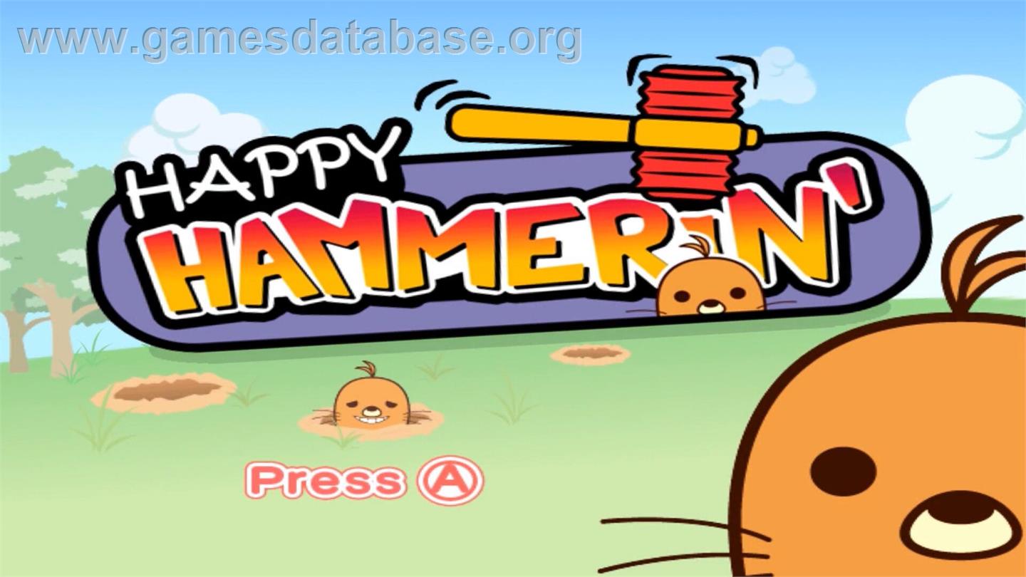 Happy Hammerin' - Nintendo Wii - Artwork - Title Screen