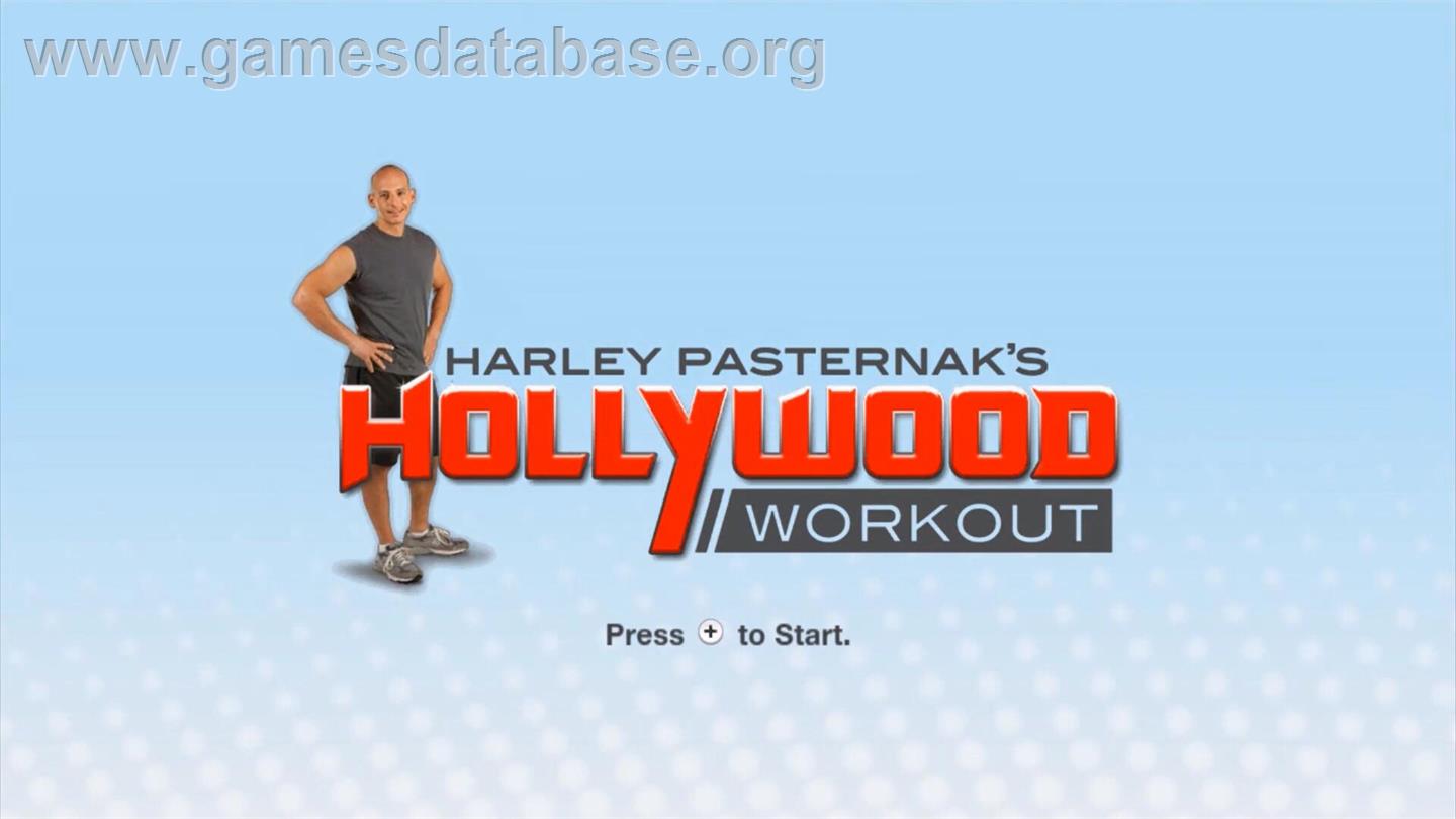 Harley Pasternak's Hollywood Workout - Nintendo Wii - Artwork - Title Screen
