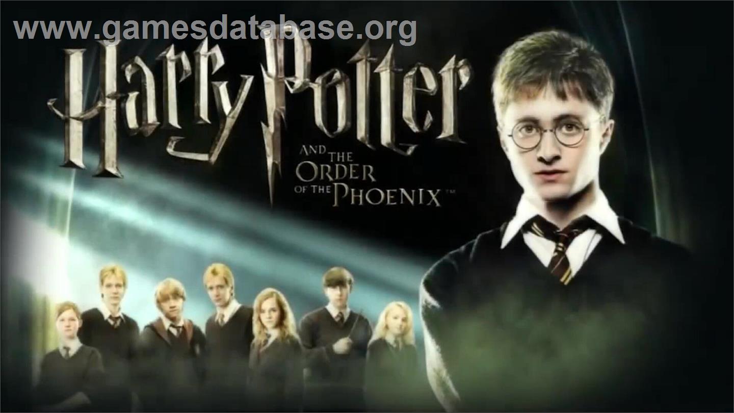 Harry Potter And The Order Of The Phoenix - Nintendo Wii - Artwork - Title Screen