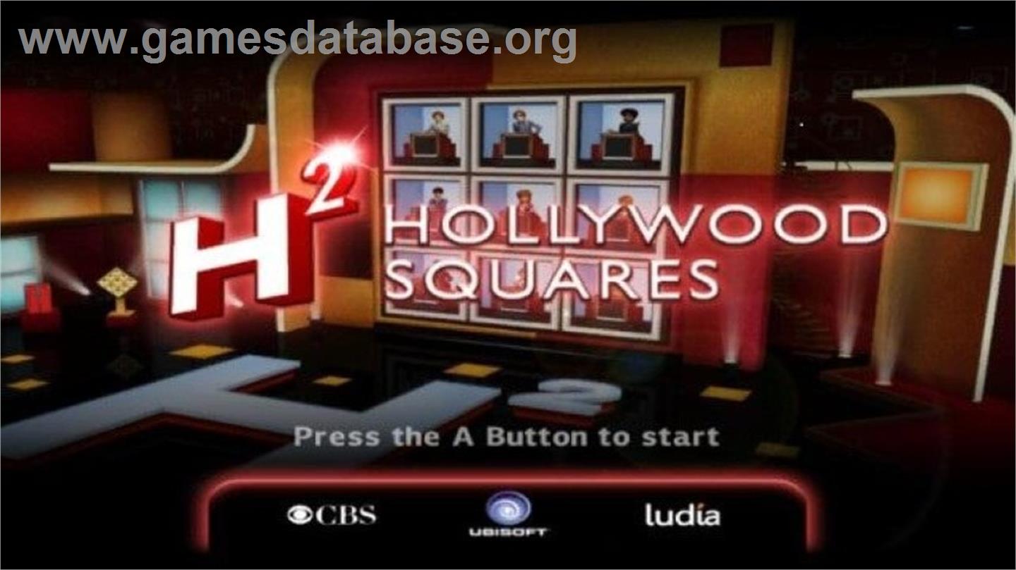 Hollywood Squares - Nintendo Wii - Artwork - Title Screen