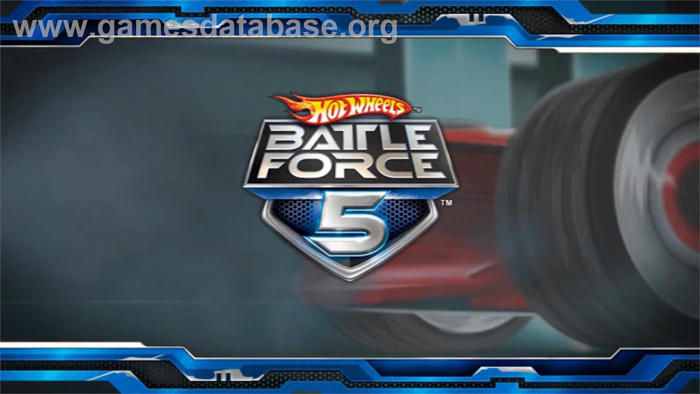 Hot Wheels - Battle Force 5 - Nintendo Wii - Artwork - Title Screen
