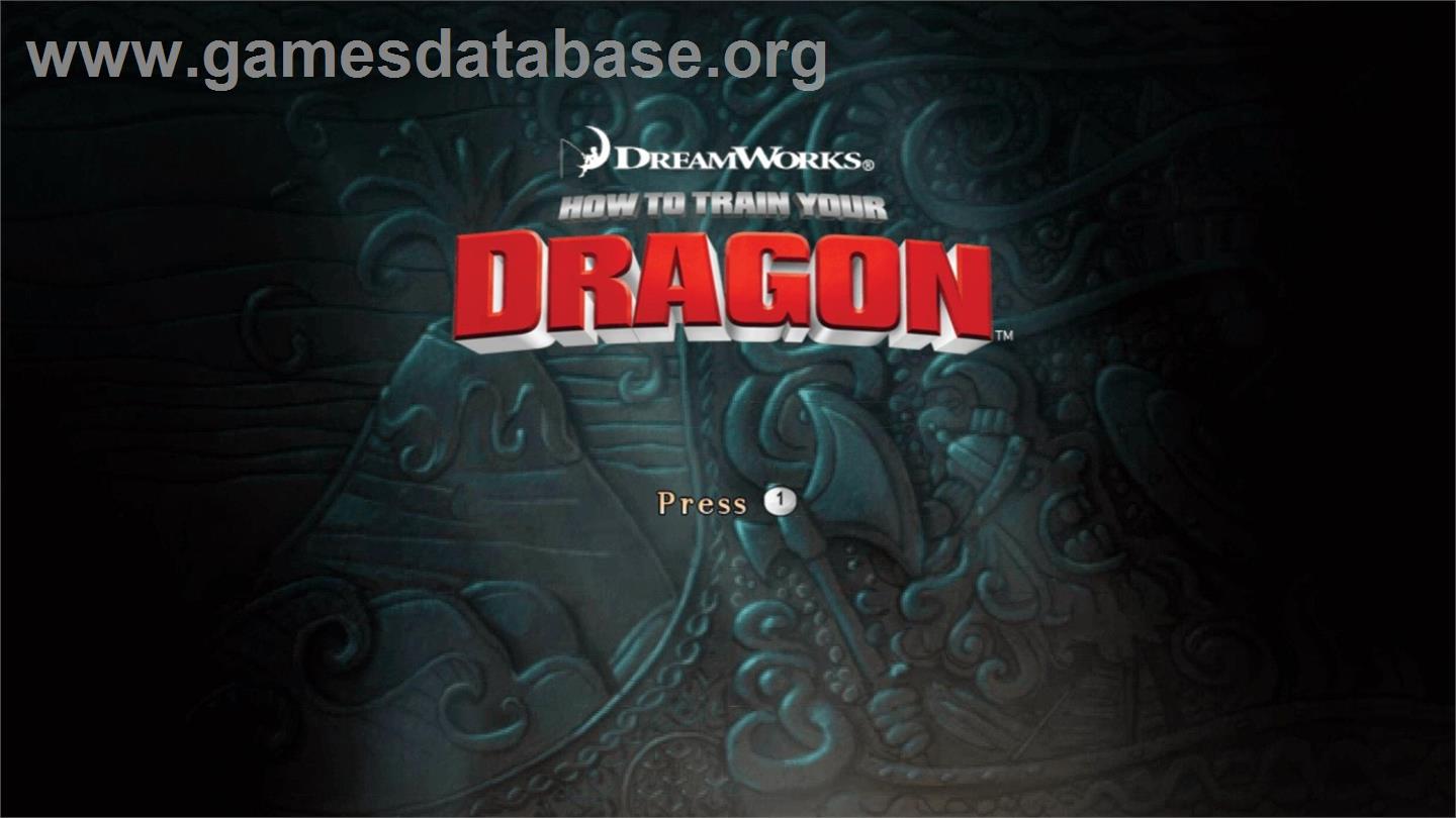 How To Train Your Dragon - Nintendo Wii - Artwork - Title Screen