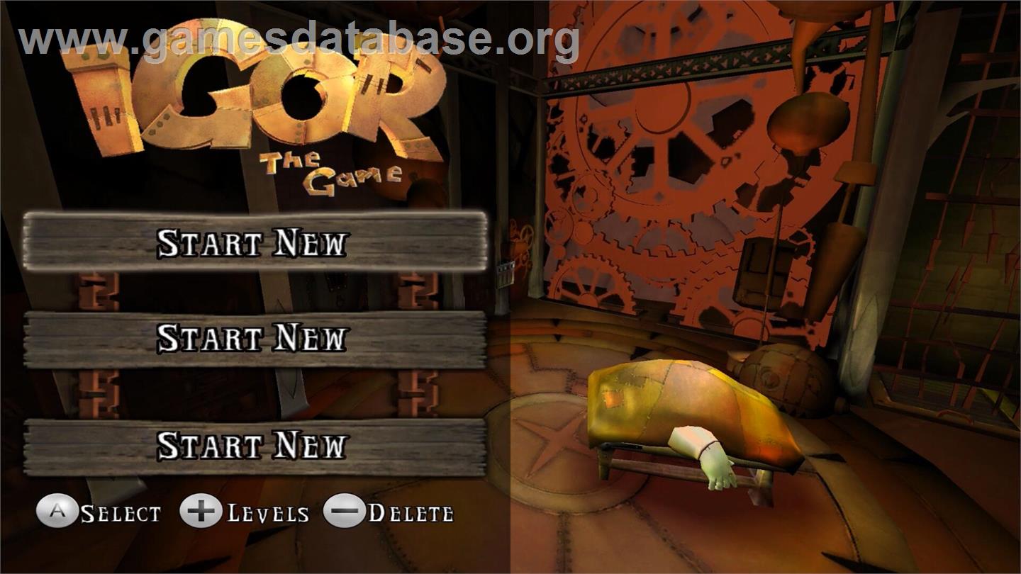 Igor - Le Jeu - Nintendo Wii - Artwork - Title Screen