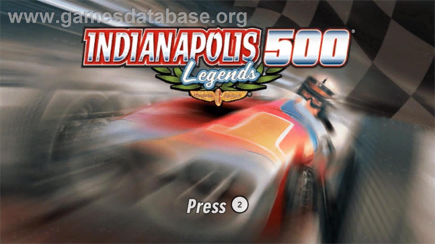 Indianapolis 500 Legends - Nintendo Wii - Artwork - Title Screen