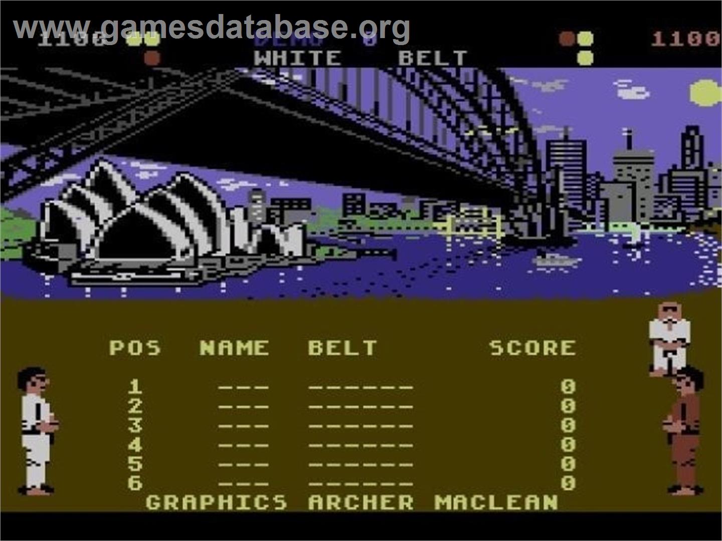 International Karate (C64) - Nintendo Wii - Artwork - Title Screen