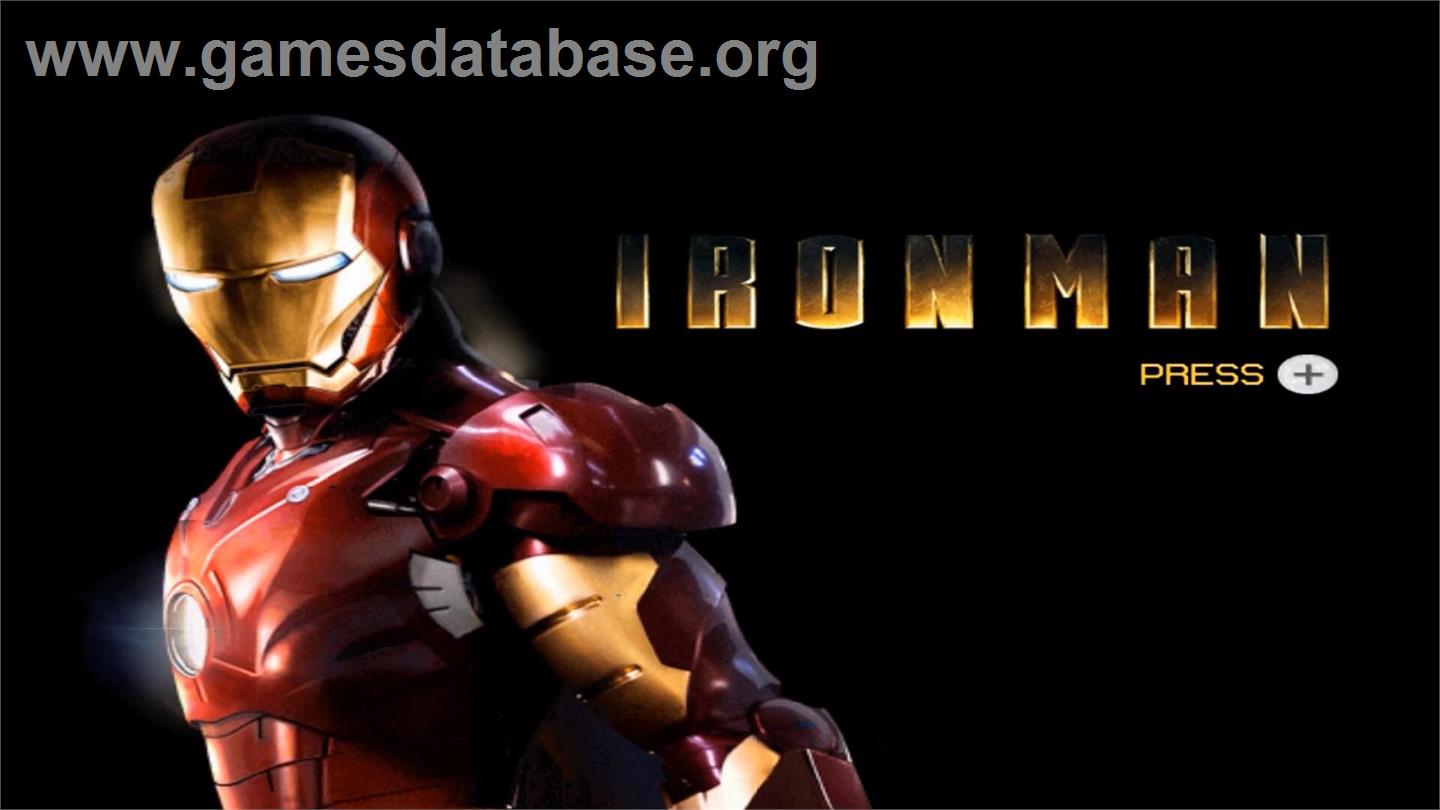 Iron Man - Nintendo Wii - Artwork - Title Screen