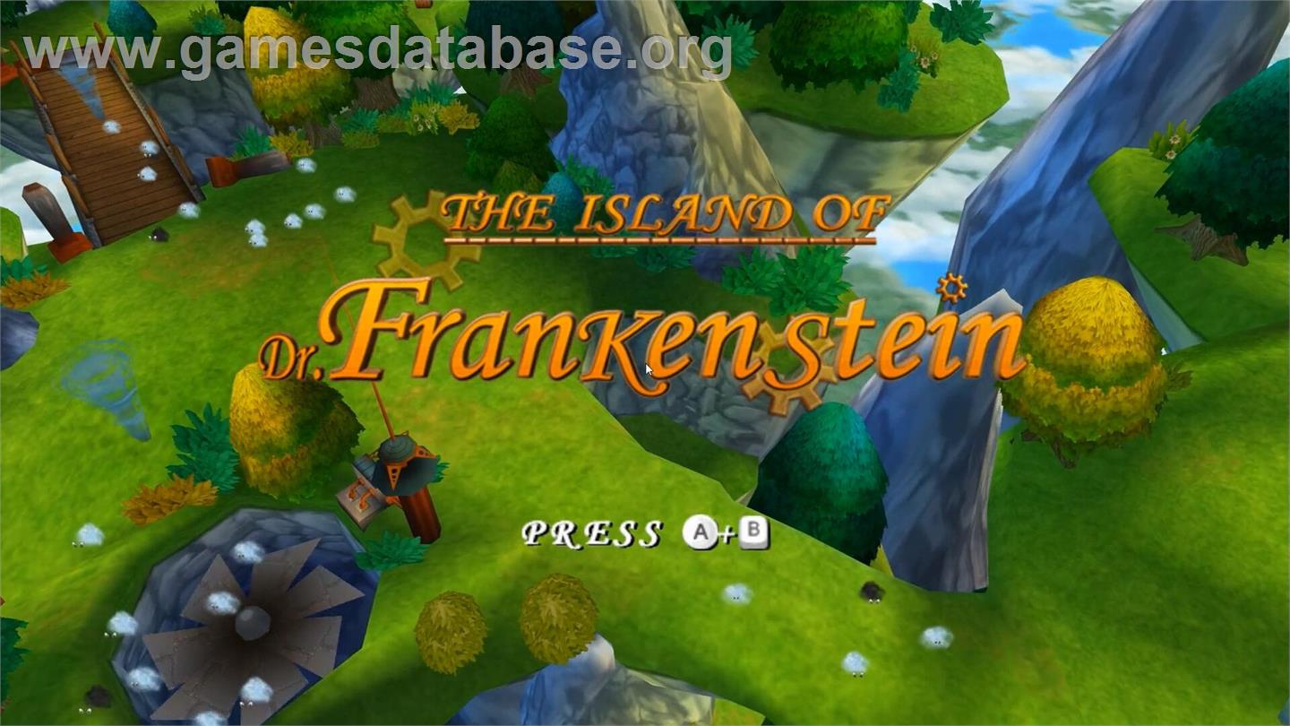 Island of Dr. Frankenstein, The - Nintendo Wii - Artwork - Title Screen