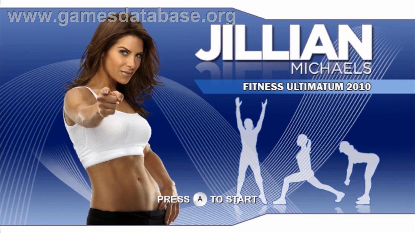 Jillian Michaels Fitness Ultimatum 2010 - Nintendo Wii - Artwork - Title Screen