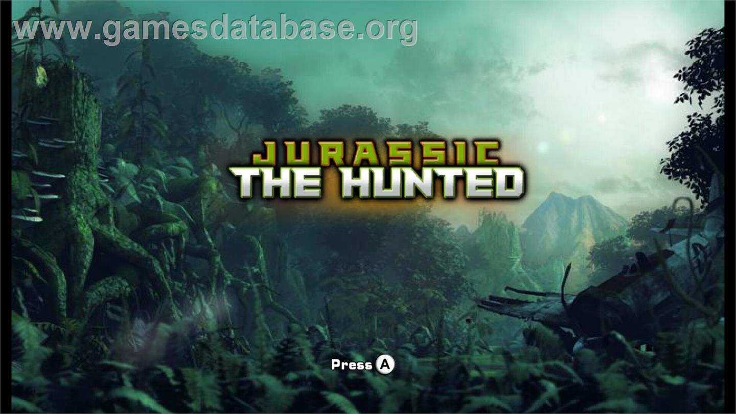 Jurassic - The Hunted - Nintendo Wii - Artwork - Title Screen