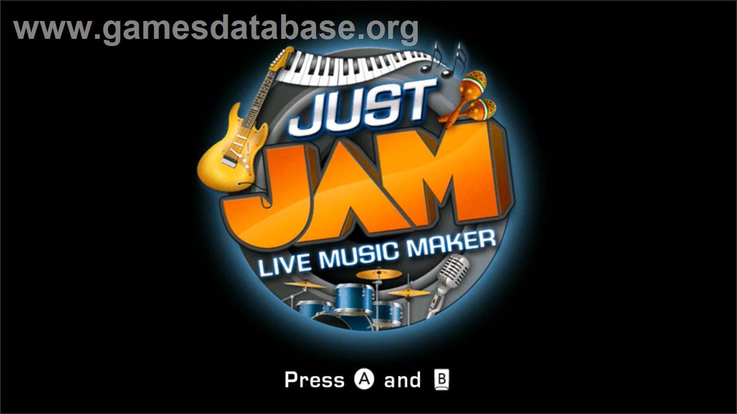 Just JAM - Nintendo Wii - Artwork - Title Screen
